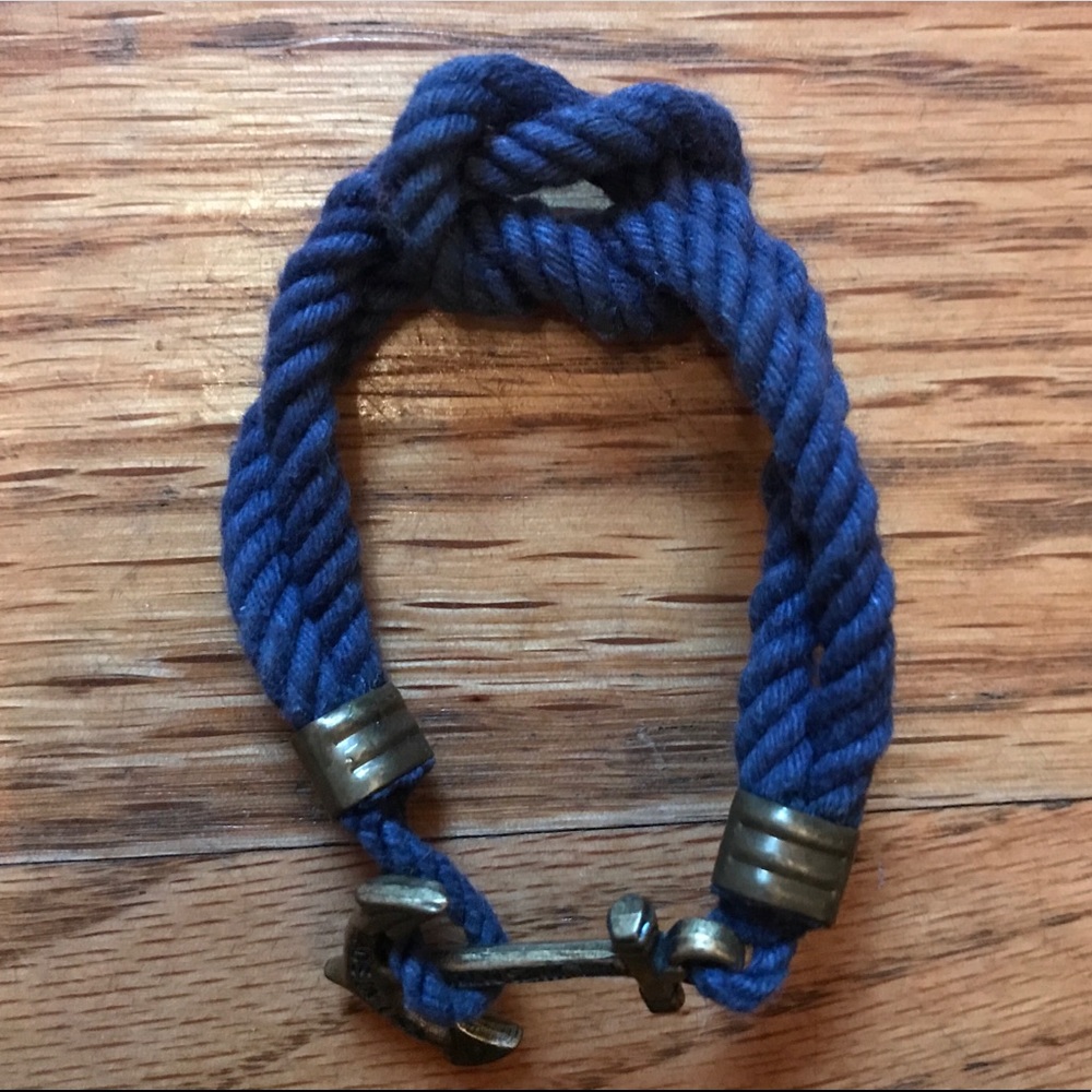 Kiel James Patrick Anchor Rope Bracelet